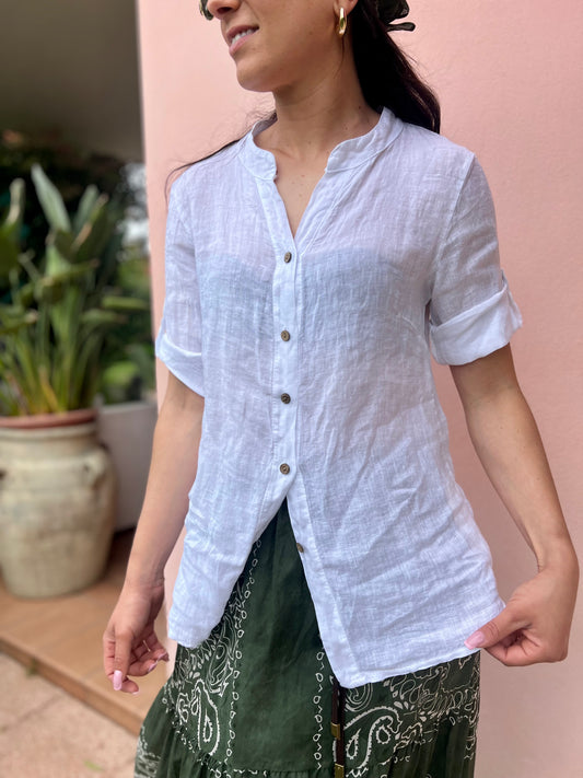 Camicia Lino Bianca