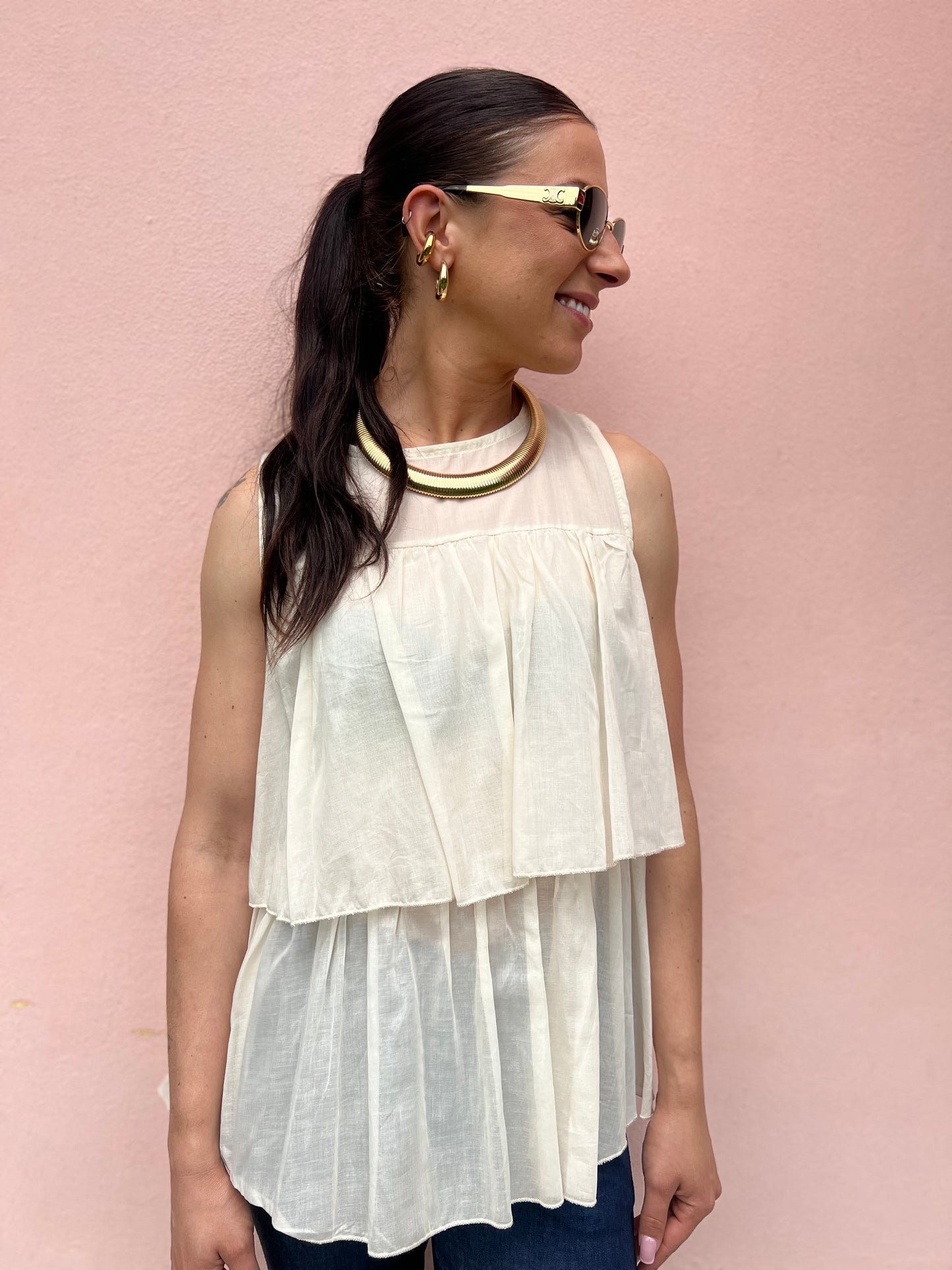 Blusa in cotone