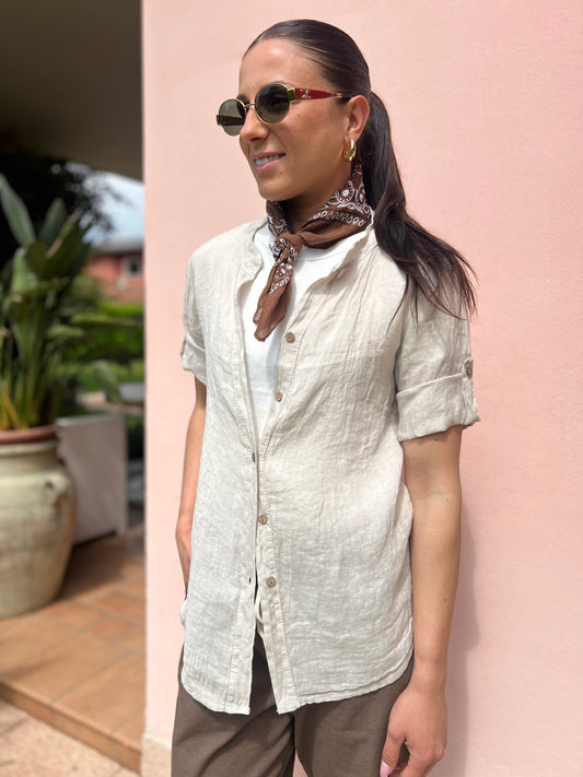 Camicia Lino Sabbia